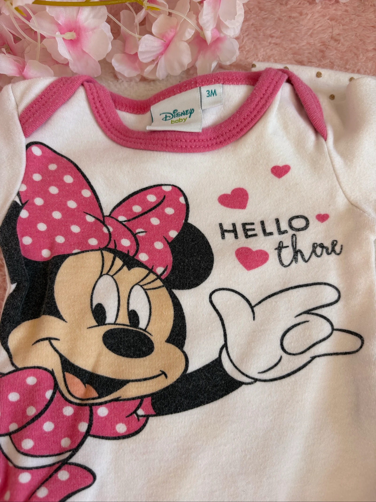 Lot de 4 bodies Disney bébé fille 3 mois – Minnie & Marie – Excellent état – photo 5